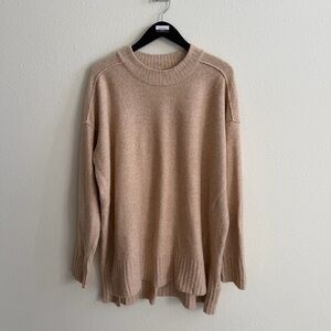 Free People Tan Knit Pullover